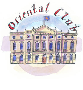 Oriental Club on Elizabeth Line Tea Towel