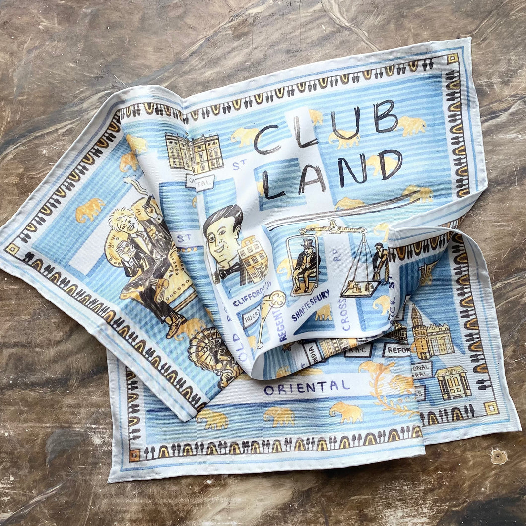 Clubland Silk Handkerchief